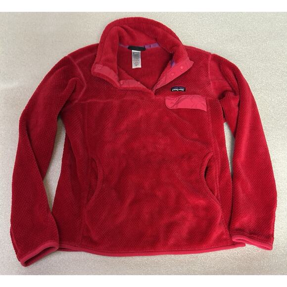 Patagonia Sweater Womens Medium Pink Fleece Snap-T Pullover. Soft & Comfortable - Picture 2 of 14